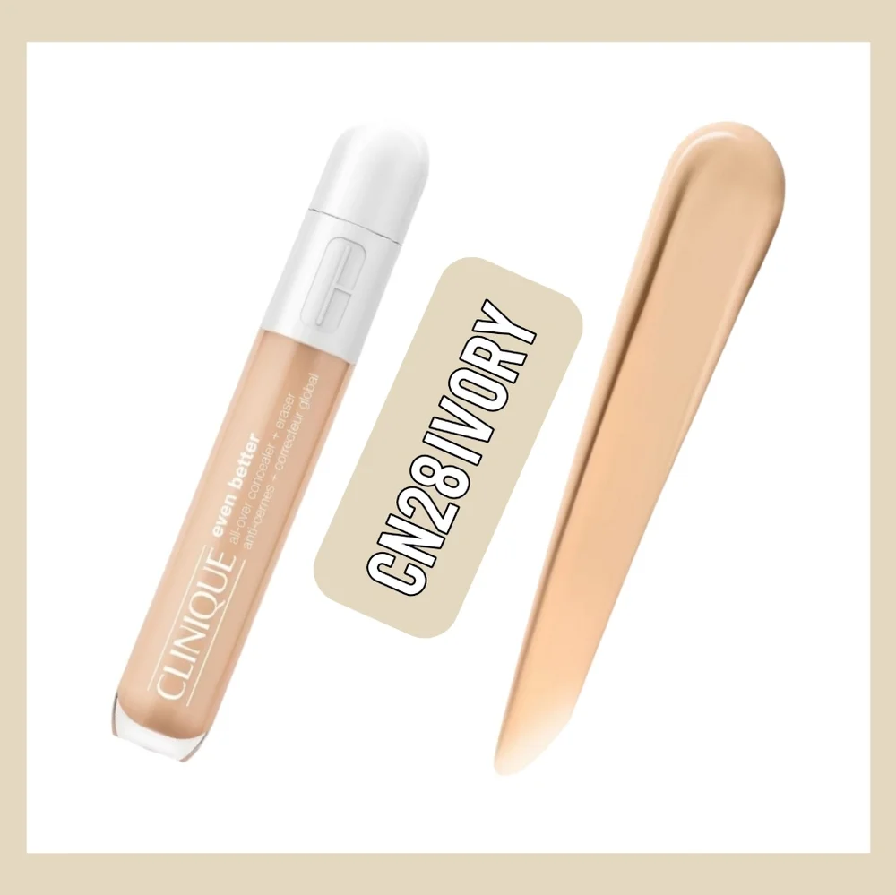 Clinique Even Better All-Over Concealer +Eraser CN28 IVORY NEW .20OZ